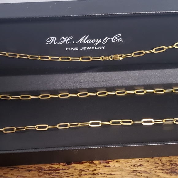 Macy's Jewelry Rh Macy Co Fine Jewelry Goldplated 2pc Paperclip